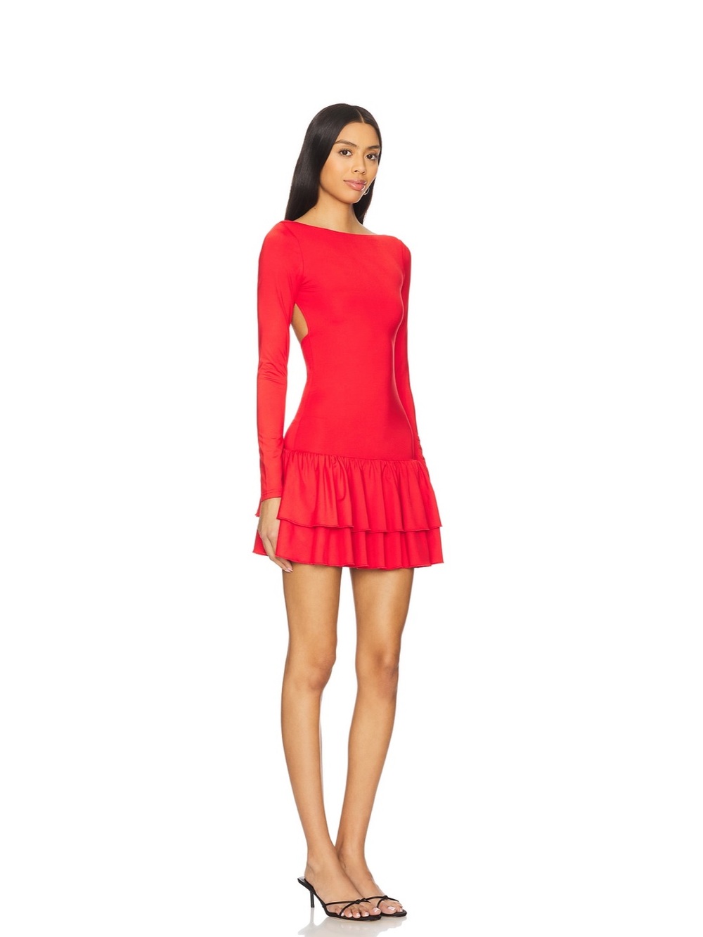 Superdown Revolve Ruffle Hem Mini Dress